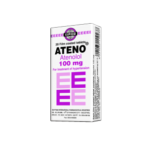 Ateno 100 mg ( Atenolol ) 20 tablets